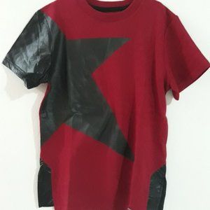 Sean John Faux Leather Sweater